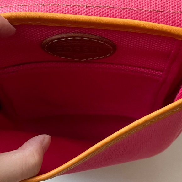 FOSSIL Austin Pink Flap Crossbody Bag - Picture 6 of 8